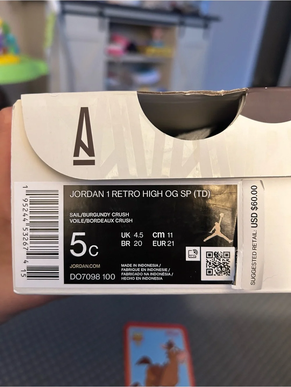 NIB Nike Retro High A Ma Maniére x Air Jordan 1 High OG TD 'Airness'
